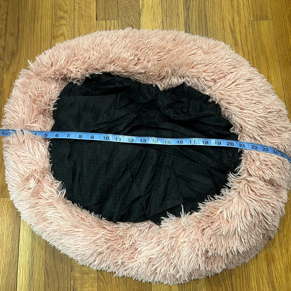 Pink Fluffy Pet Bed SMALL